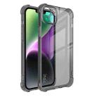 For iPhone 14 imak Shockproof Airbag TPU Phone Case(Transparent Black) - 1