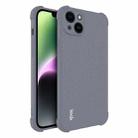 For iPhone 14 imak Shockproof Airbag TPU Phone Case(Matte Grey) - 1