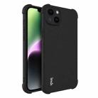 For iPhone 14 Plus imak Shockproof Airbag TPU Phone Case(Matte Black) - 1