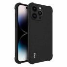 For iPhone 14 Pro imak Shockproof Airbag TPU Phone Case(Matte Black) - 1