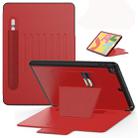 For iPad 10.2 Multifunctional Tablet PC Protective Leather Case with Bracket & Card Slots & Pen Slot & Wake-up / Sleep Function(Red) - 1