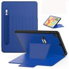 For iPad 10.2 Multifunctional Tablet PC Protective Leather Case with Bracket & Card Slots & Pen Slot & Wake-up / Sleep Function(Blue) - 1