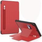 For iPad 9.7 Multifunctional Tablet PC Protective Leather Case with Bracket & Card Slots & Pen Slot & Wake-up / Sleep Function(Red) - 1
