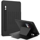 For iPad 9.7 Multifunctional Tablet PC Protective Leather Case with Bracket & Card Slots & Pen Slot & Wake-up / Sleep Function(Black) - 1