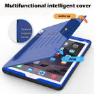 For iPad 9.7 Multifunctional Tablet PC Protective Leather Case with Bracket & Card Slots & Pen Slot & Wake-up / Sleep Function(Blue) - 4