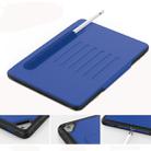 For iPad 9.7 Multifunctional Tablet PC Protective Leather Case with Bracket & Card Slots & Pen Slot & Wake-up / Sleep Function(Blue) - 5