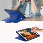 For iPad 9.7 Multifunctional Tablet PC Protective Leather Case with Bracket & Card Slots & Pen Slot & Wake-up / Sleep Function(Blue) - 7