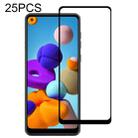 25 PCS 9H Surface Hardness 2.5D Full Glue Full Screen Tempered Glass Film For Galaxy A21 - 1