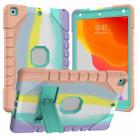 For iPad 10.2 2021 / 2020 / 2019 Silicone + PC Shockproof Protective Tablet Case(Rainbow Strip 1) - 1