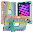 For iPad mini 6 2021 Silicone + PC Shockproof Protective Tablet Case(Rainbow Strip 1) - 1