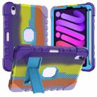 For iPad mini 6 2021 Silicone + PC Shockproof Protective Tablet Case(Rainbow Strip 4) - 1