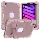 For iPad mini 6 2021 Silicone + PC Shockproof Protective Tablet Case(Rose Gold) - 1