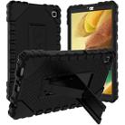 For Samsung Galaxy Tab A7 Lite Silicone + PC Shockproof Protective Tablet Case(Black) - 1