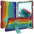 For Samsung Galaxy Tab A8 10.5 2021 Silicone + PC Shockproof Protective Tablet Case(Rainbow Strip 3) - 1