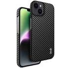 For iPhone 14 Plus IMAK Ruiyi Series Carbon Fiber PU + PC Phone Case - 1