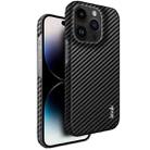 For iPhone 14 Pro IMAK Ruiyi Series Carbon Fiber PU + PC Phone Case - 1