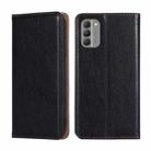 For Nokia G400 Gloss Oil Solid Color Magnetic Leather Phone Case(Black) - 1