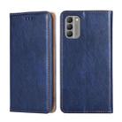 For Nokia G400 Gloss Oil Solid Color Magnetic Leather Phone Case(Blue) - 1