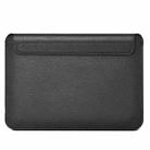 For 12 inch Laptop WIWU Ultra-thin Genuine Leather Laptop Sleeve(Black) - 1