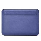 For 13.3 inch Macbook Air Laptop WIWU Ultra-thin Genuine Leather Laptop Sleeve(Dark Blue) - 1