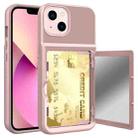 For iPhone 13 Shockproof PC + TPU Protective Case(Rose Gold) - 1