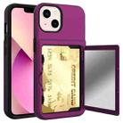 For iPhone 13 Shockproof PC + TPU Protective Case(Dark Purple) - 1