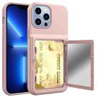 For iPhone 13 Pro Shockproof PC + TPU Protective Case(Rose Gold) - 1