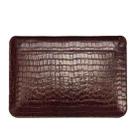 For 12 inch Laptop WIWU Ultra-thin Crocodile Texture Genuine Leather Laptop Sleeve(Coffee) - 1