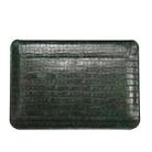 For 13.3 inch Macbook Air Laptop WIWU Ultra-thin Crocodile Texture Genuine Leather Laptop Sleeve(Olive Green) - 1