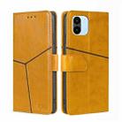 For Xiaomi Redmi A1 Geometric Stitching Leather Phone Case(Yellow) - 1