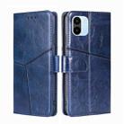 For Xiaomi Redmi A1 Geometric Stitching Leather Phone Case(Blue) - 1