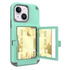 For iPhone 14 3 in 1 Shockproof PC + TPU Protective Case(Green) - 1