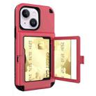 For iPhone 14 3 in 1 Shockproof PC + TPU Protective Case(Red) - 1