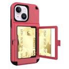 For iPhone 14 Plus 3 in 1 Shockproof PC + TPU Protective Case(Red) - 1