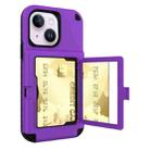 For iPhone 14 Plus 3 in 1 Shockproof PC + TPU Protective Case(Purple) - 1