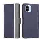 For Xiaomi Redmi A1 Twill Texture Side Button Leather Phone Case(Blue) - 1