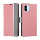 For Xiaomi Redmi A1 Twill Texture Side Button Leather Phone Case(Pink) - 1