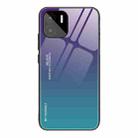 For Xiaomi Redmi A1 4G Gradient Color Glass Phone Case(Aurora Blue) - 1