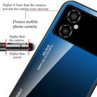 For Xiaomi Poco M4 5G Global Gradient Color Glass Phone Case(Blue Black) - 4