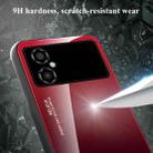 For Xiaomi Poco M4 5G Global Gradient Color Glass Phone Case(Blue Black) - 6