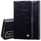 For Huawei P40 Business Style Oil Wax Texture Horizontal Flip Leather Case, with Holder & Card Slots & Wallet(Black) - 1