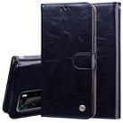 For Huawei P40 Pro Business Style Oil Wax Texture Horizontal Flip Leather Case, with Holder & Card Slots & Wallet(Black) - 1