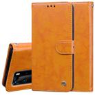 For Huawei P40 Pro Business Style Oil Wax Texture Horizontal Flip Leather Case, with Holder & Card Slots & Wallet(Brown) - 1