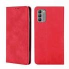 For Nokia G400 Skin Feel Magnetic Leather Phone Case(Red) - 1