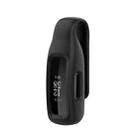 For Fitbit Inspire 3 Steel Sheet Silicone Protective Clip Case Cover(Black) - 1