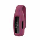 For Fitbit Inspire 3 Steel Sheet Silicone Protective Clip Case Cover(Wine Red) - 1