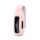 For Fitbit Inspire 3 Steel Sheet Silicone Protective Clip Case Cover(Rose Pink) - 1