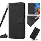 For Motorola Edge 30 Ultra 5G/X30 Pro 5G Skin Feel Heart Pattern Leather Phone Case With Lanyard(Black) - 1