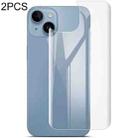 For iPhone 14 2pcs imak Curved Hydrogel Film Pnone Back Protector - 1