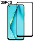 25 PCS 9H Surface Hardness 2.5D Full Glue Full Screen Tempered Glass Film For Huawei P40 Lite - 1